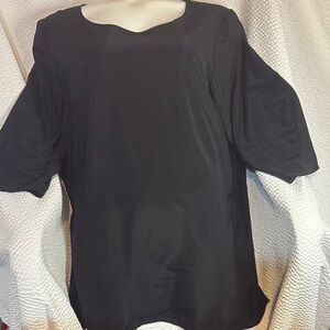 Susan Graver Elegant Black Women's Top 3x